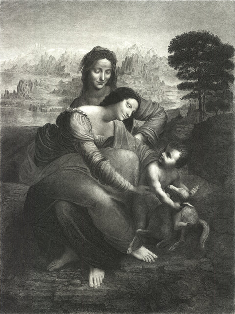LEONARDO DA VINCI La Vierge, l'Enfant Jesus et St. Anne, 1985