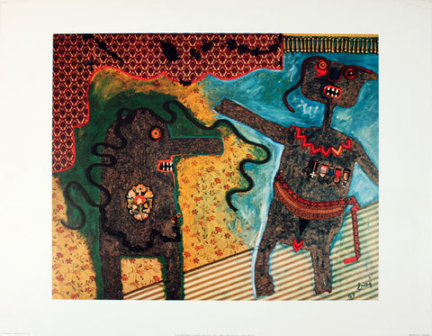 ENRICO BAJ Generale Nell'Intimita, 1977