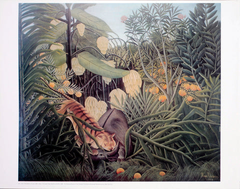 HENRI ROUSSEAU The Jungle, Tiger Attacking a Buffalo, 1981