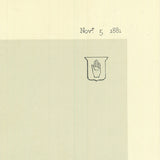 ARTIST UNKNOWN Vanity Fair: A Fin Old Tory 15 x 10.25 Lithograph 1972 Vintage Blue, Gray, Black & White