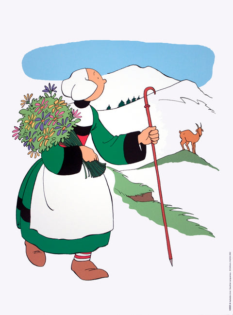 JOSEPH PINCHON Becassine et les Alpes