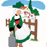 JOSEPH PINCHON Becassine a la campagne
