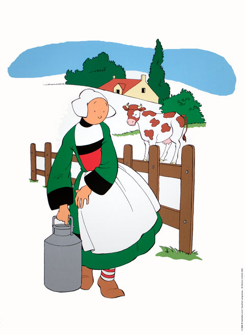 JOSEPH PINCHON Becassine a la campagne