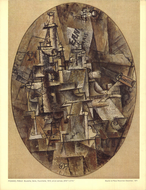 PABLO PICASSO Bottle, Glass, Fork DECK OF 10, 1971