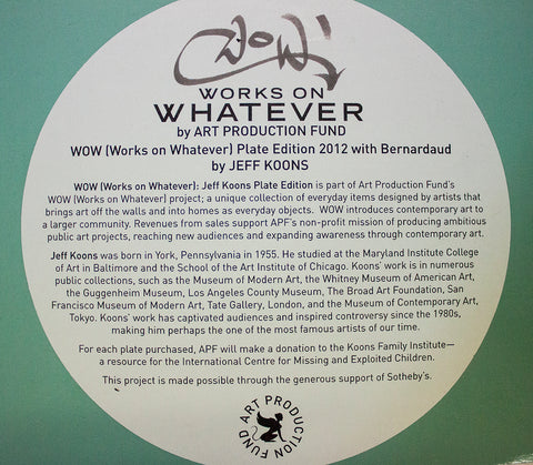 JEFF KOONS Works on Whatever (W.O.W), 2012