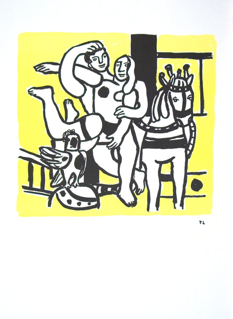 FERNAND LEGER Le Jeu (The Game), 1986