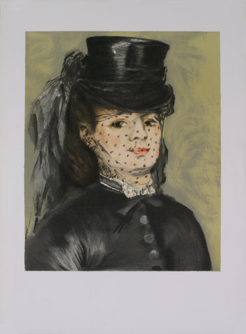 PIERRE-AUGUSTE RENOIR Portrait of a Woman with black veil, 1982